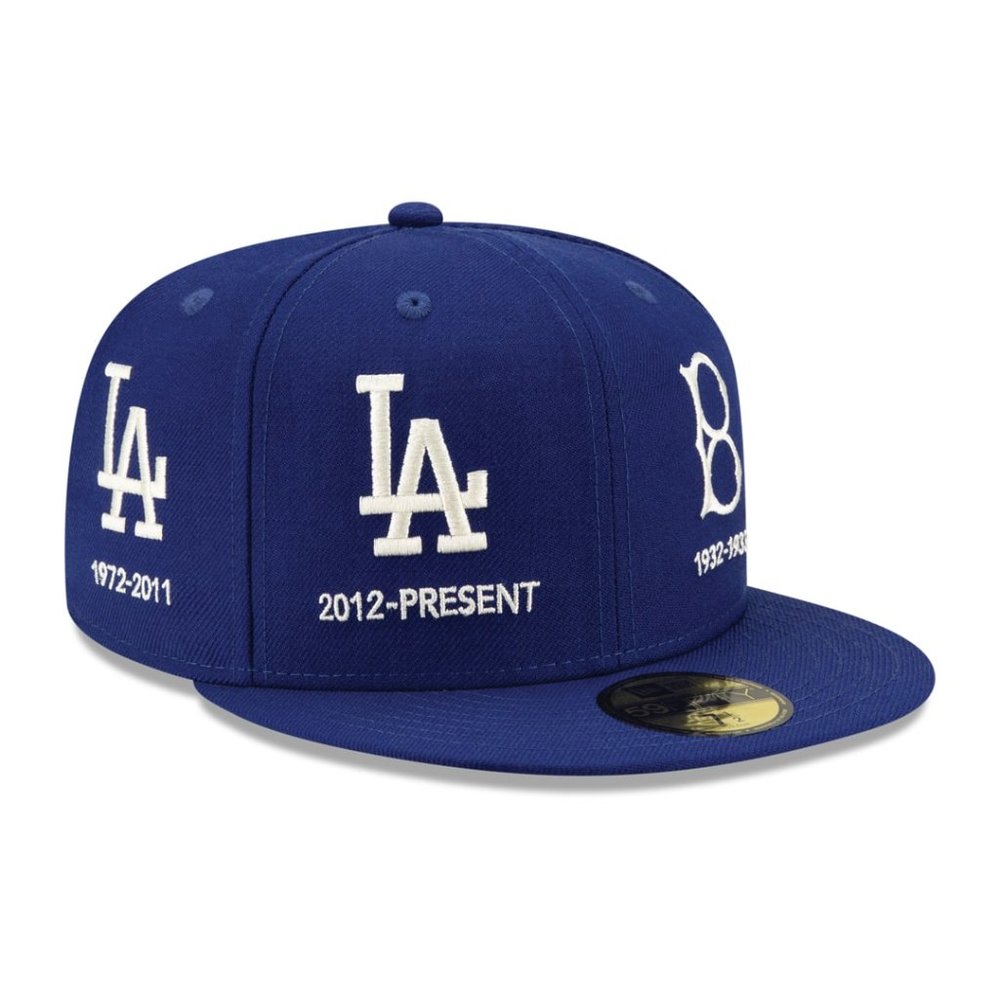 New Era LA Dodgers Logo Progression 59FIFTY Fitted Hat - Picture 2 of 7